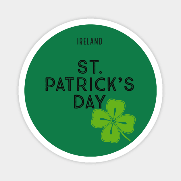 3/17 St Patrick's Day Ireland Magnet by ChrisTeeUSA